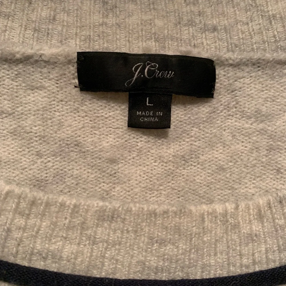 J. Crew Tipped Raglan Warm Wool Alpaca Blend Sweater XL